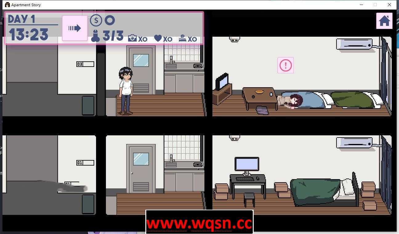 图片[3]-造梦少女游戏【互动SLG/中文】[像素风]Flat Story-公寓物語 DL官方中文版-造梦少女游戏造梦少女游戏网