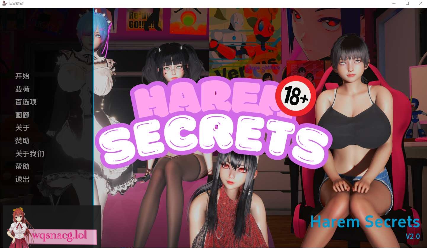 [亚洲风SLG/汉化] 后宫的秘密 Harem Secrets 2.2PC+安卓汉化-造梦少女游戏造梦少女游戏网